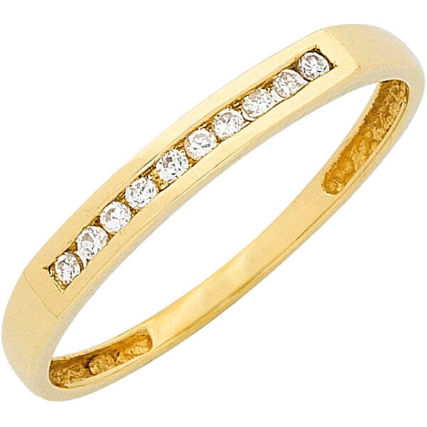 9ct Yellow Gold Diamond Ring