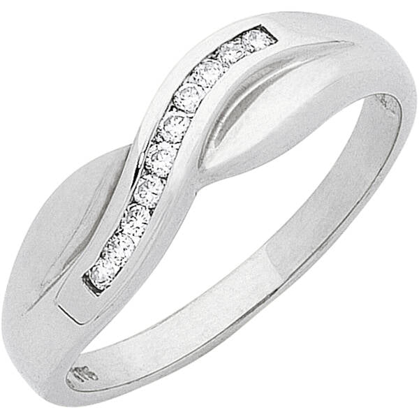 9ct White Gold Diamond Ring