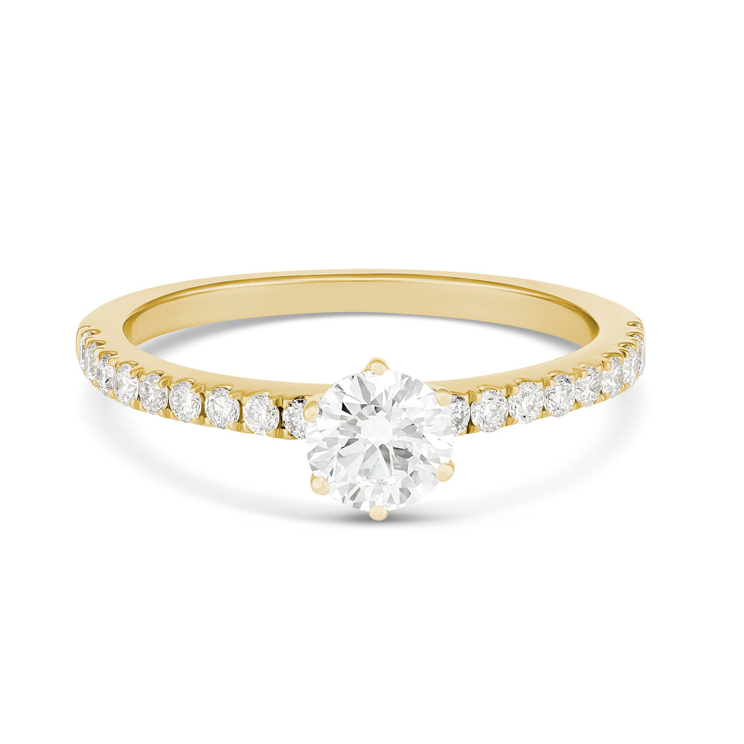 9ct Yellow Gold Lab Grown Diamond Engagement Ring