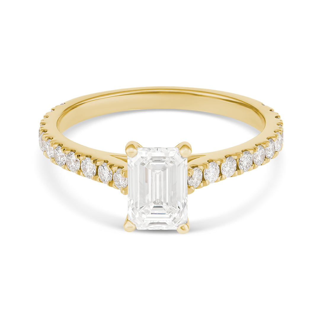 18ct Yellow Gold Lab Grown Diamond Engagement Ring