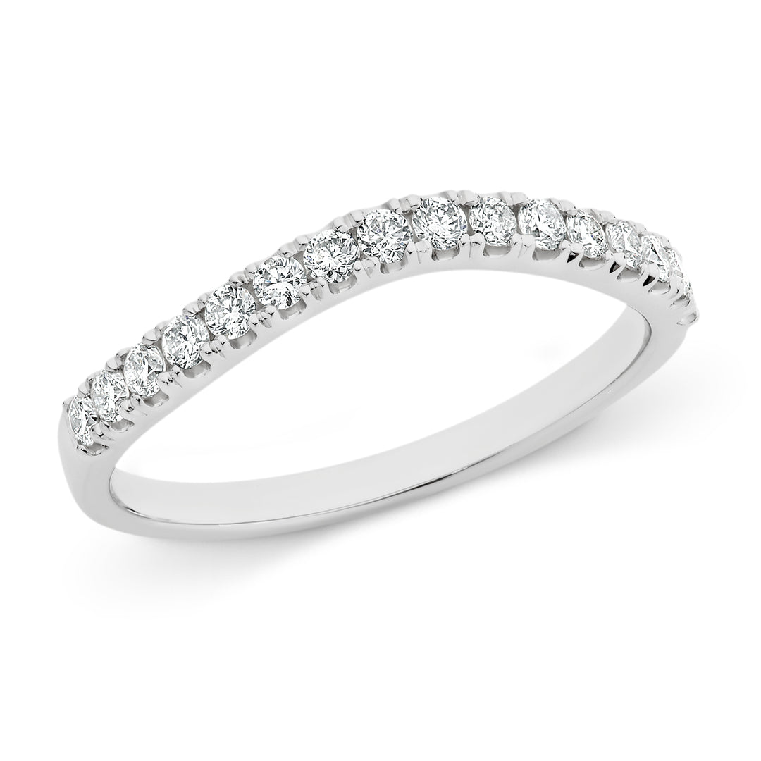 9ct White Gold Diamond Ring