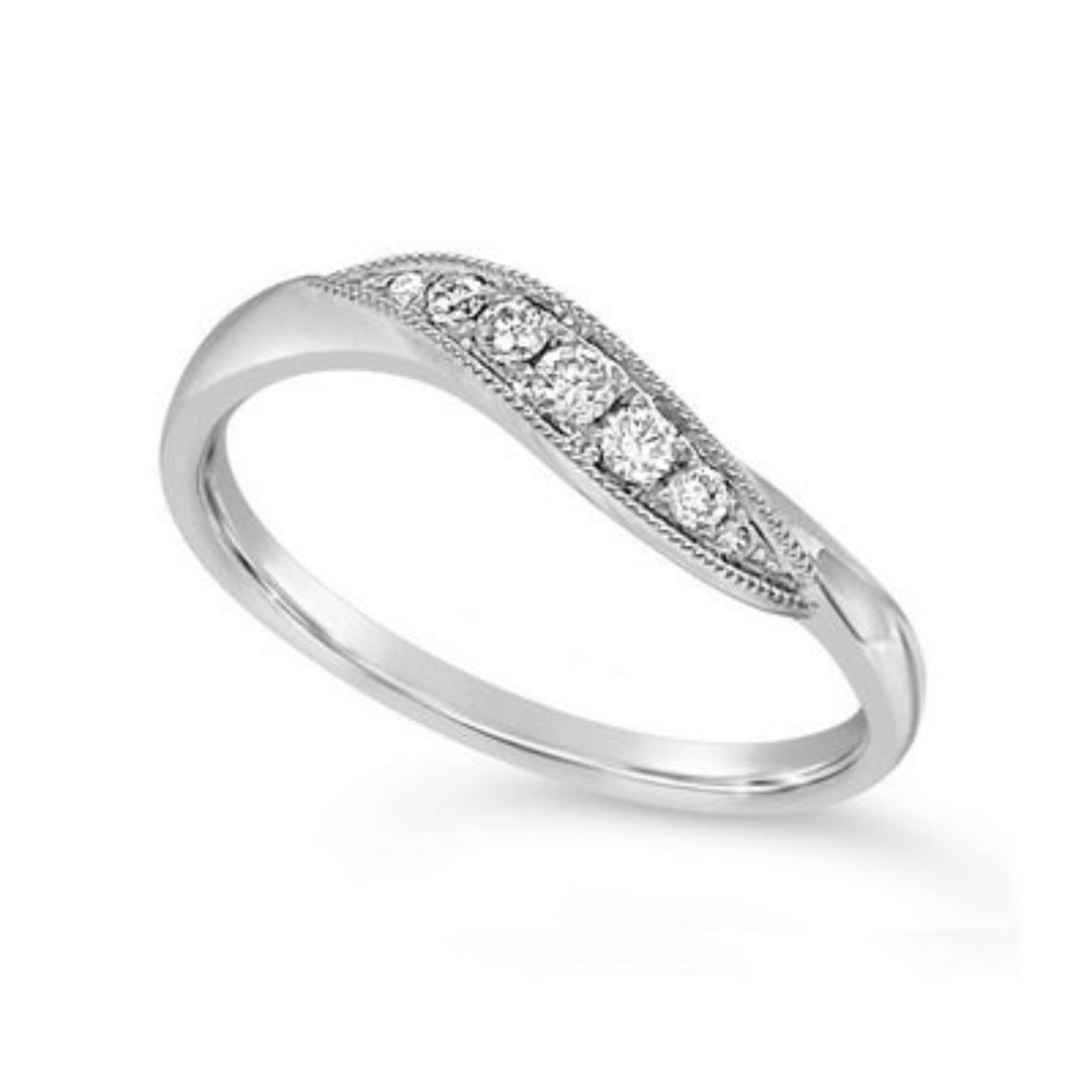 9ct White Gold Diamond Ring