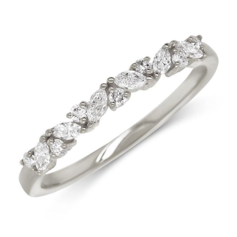 9ct White Gold Diamond Ring