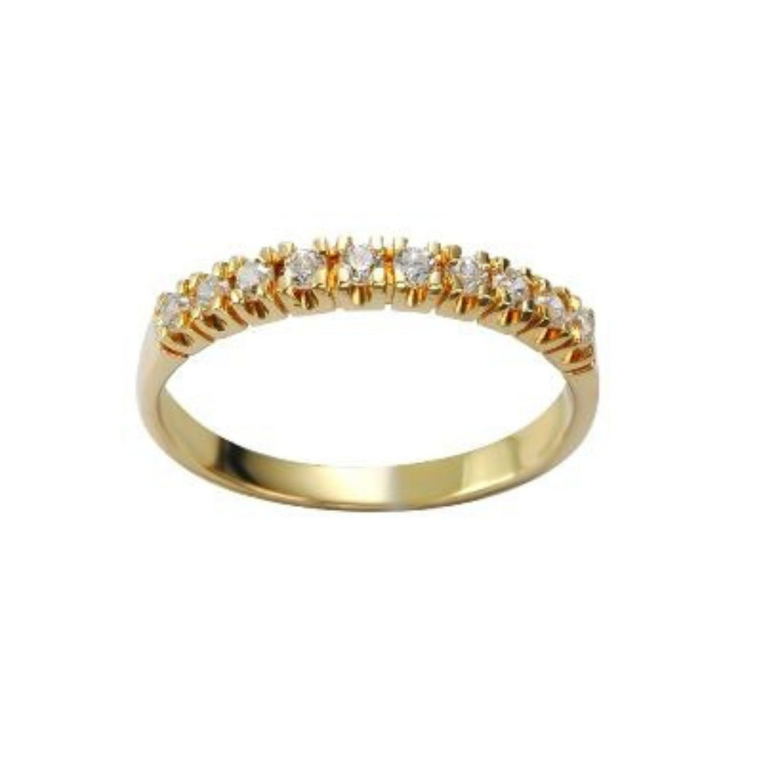 9ct Yellow Gold Diamond Ring