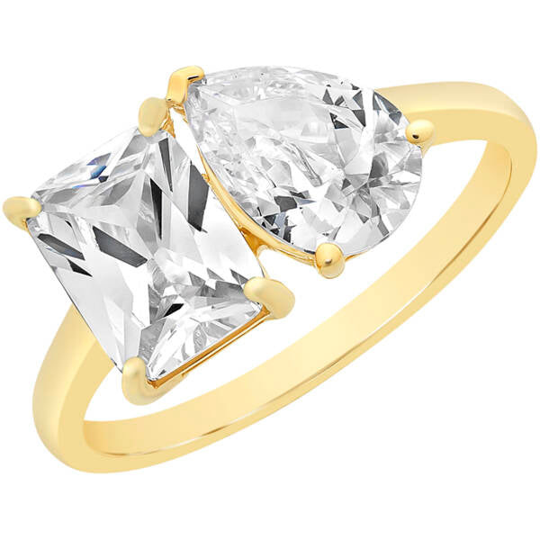 9ct Yellow Gold Cubic Zirconia Ring