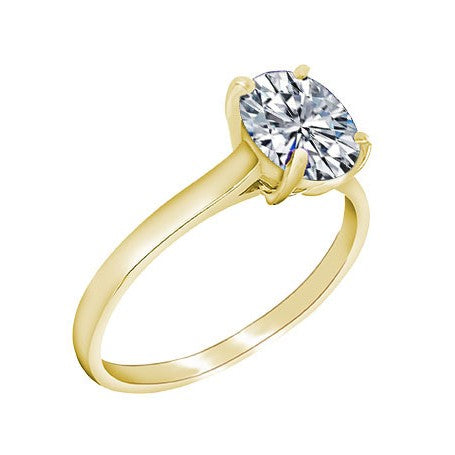 9ct Yellow Gold Cubic Zirconia Ring