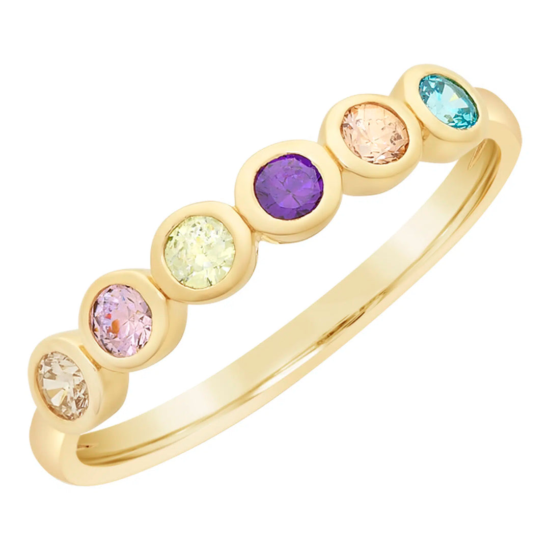 9ct Yellow Gold Cubic Zirconia Ring