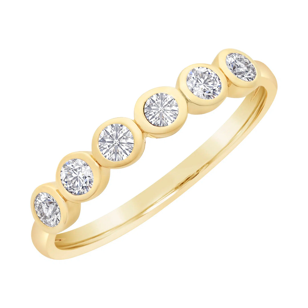 9ct Yellow Gold Cubic Zirconia Ring