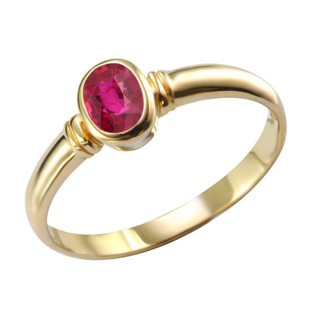 9ct Yellow Gold Ruby Ring