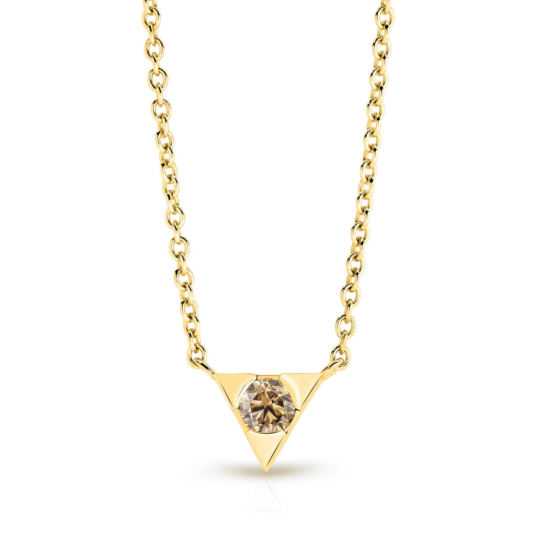 18ct Yellow Gold Australian Chocolate Diamond Necklace