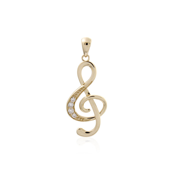9ct Yellow Gold Lab Grown Diamond Pendant