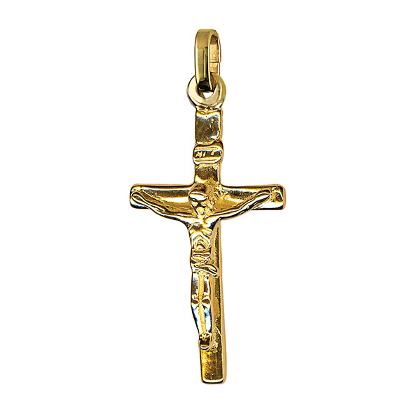 9ct Yellow Gold Crucifix Pendant
