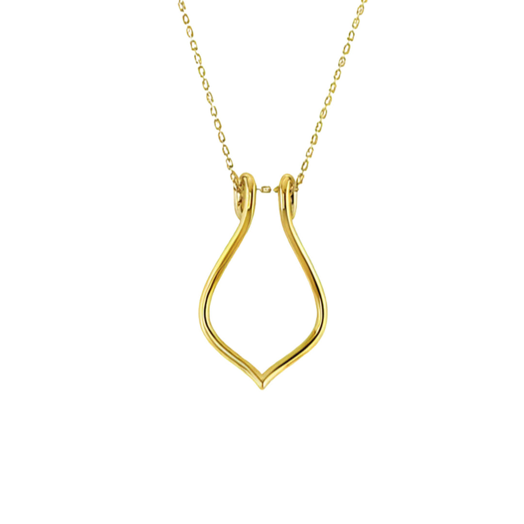 9ct Yellow Gold Ring Keeper Pendant