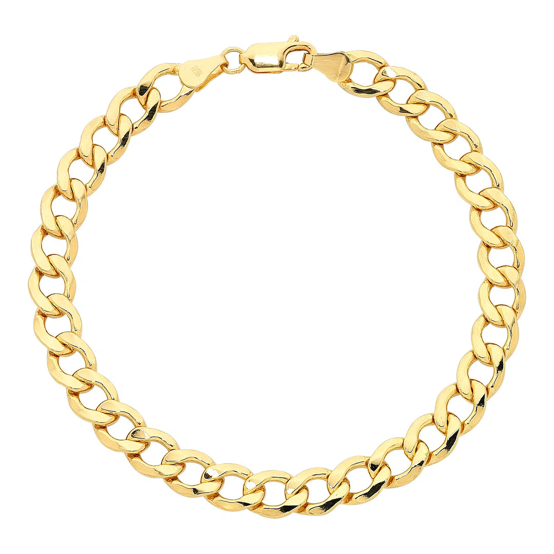 9ct Yellow Gold Silver Filled Bracelet