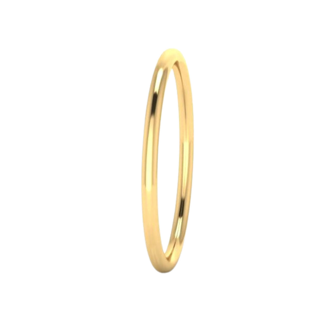 9ct Yellow Gold Silver Filled Bangle