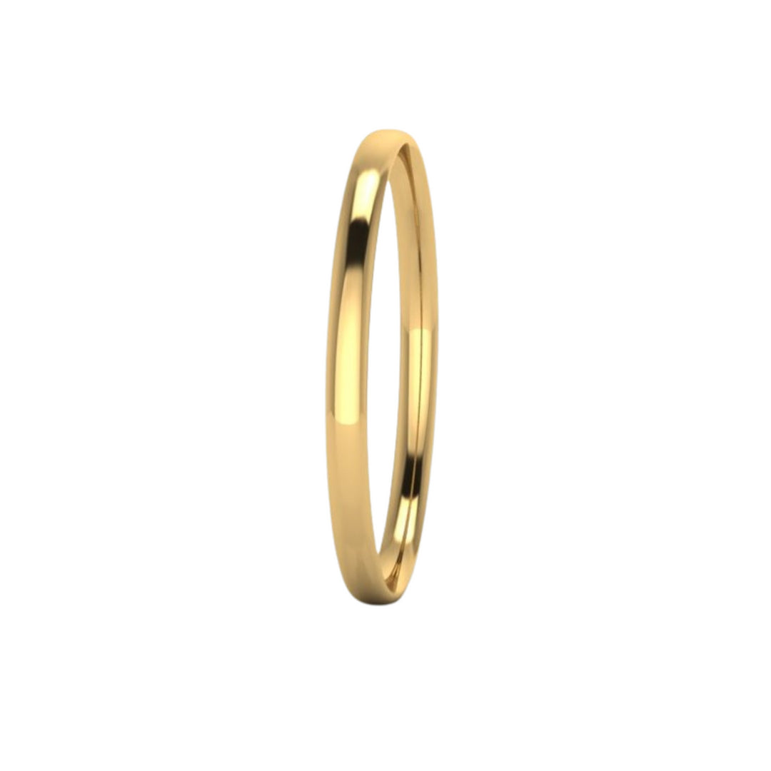 9ct Yellow Gold Silver Filled Bangle