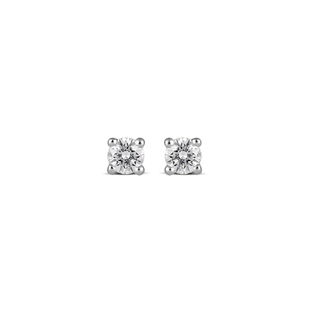 9ct White Gold Lab Grown Diamond Stud Earrings