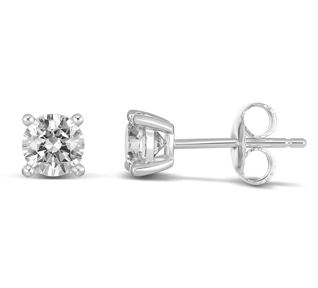 18ct White Gold Lab Grown Diamond Stud Earrings