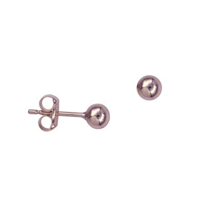 9ct Rose Gold Ball Stud Earrings