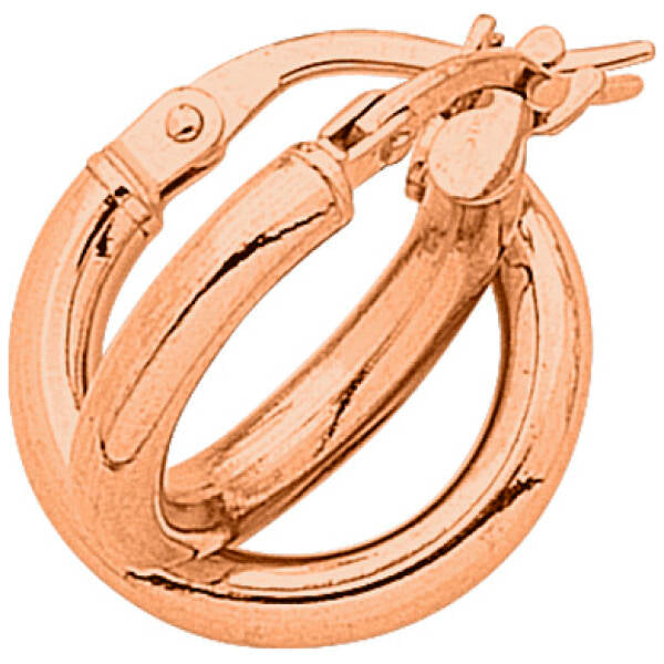 9ct Rose Gold Silver Filled Hoops