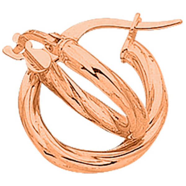 9ct Rose Gold Silver Filled Hoops