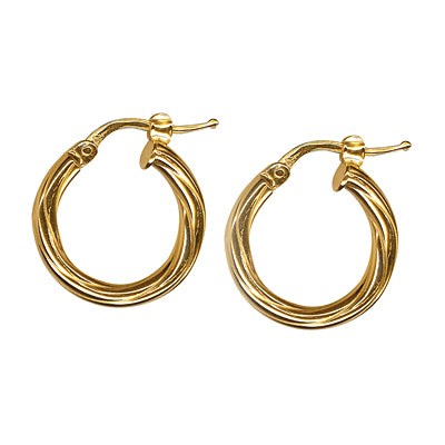 9ct Yellow Gold Hoop Earrings
