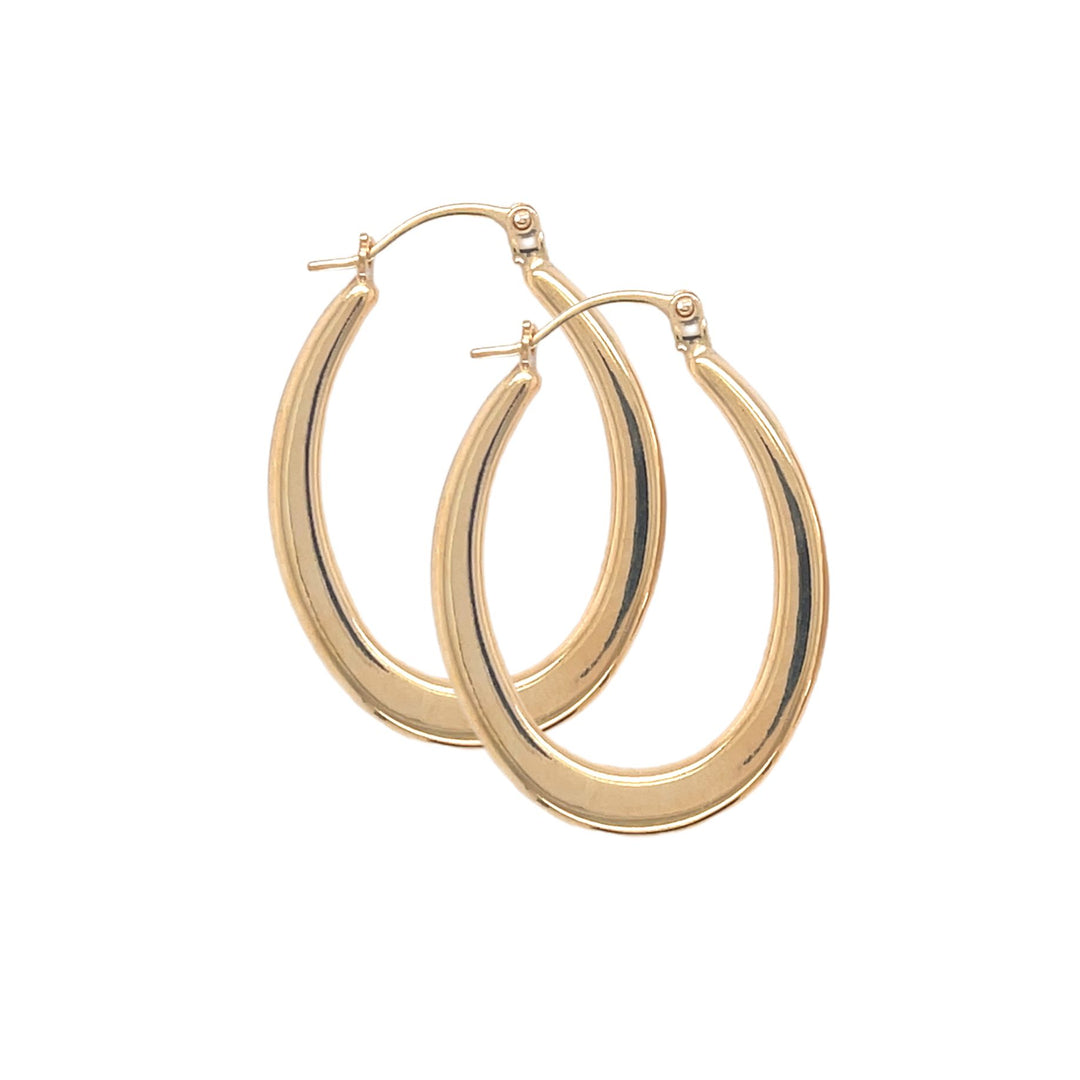 9ct Yellow Gold Hoop Earrings