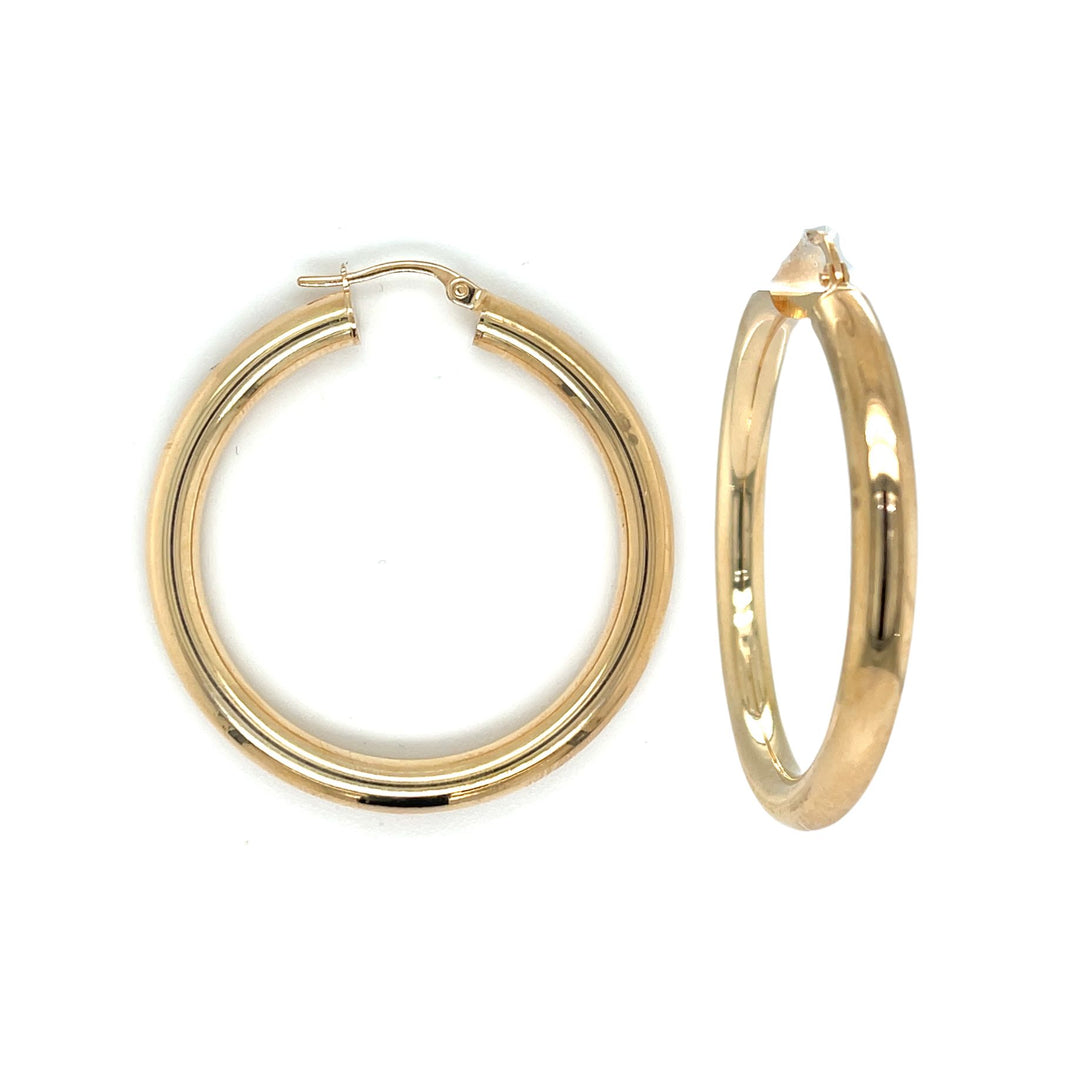 9ct Yellow Gold Hoop Earring