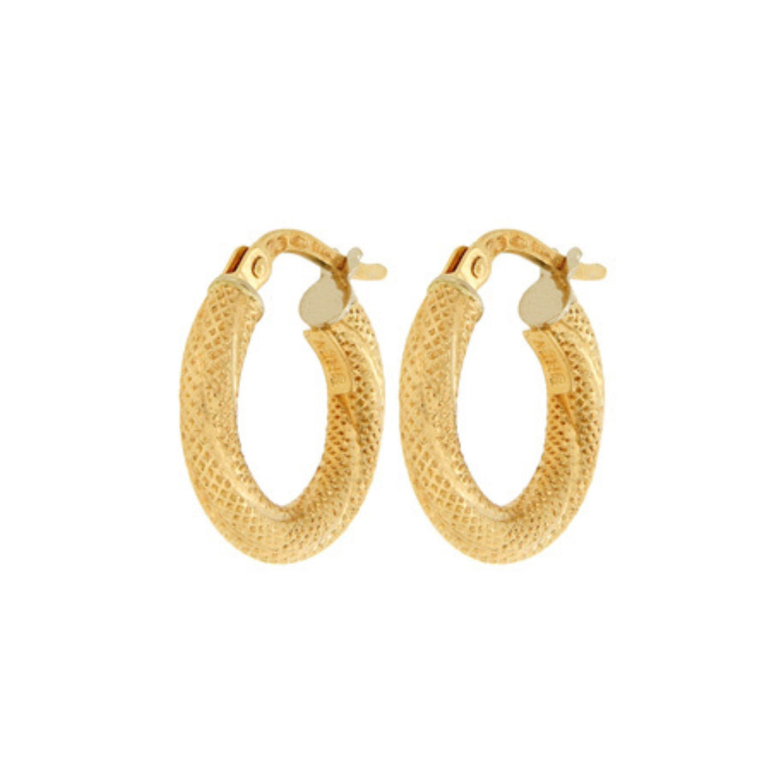 9ct Yellow Gold Hoop Earrings