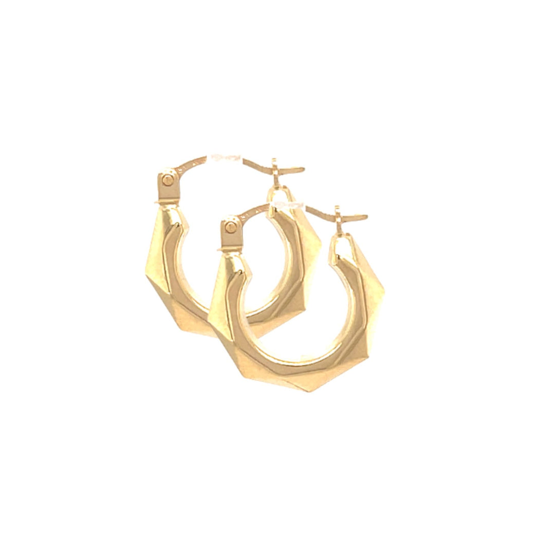 9ct Yellow Gold Hoop Earrings