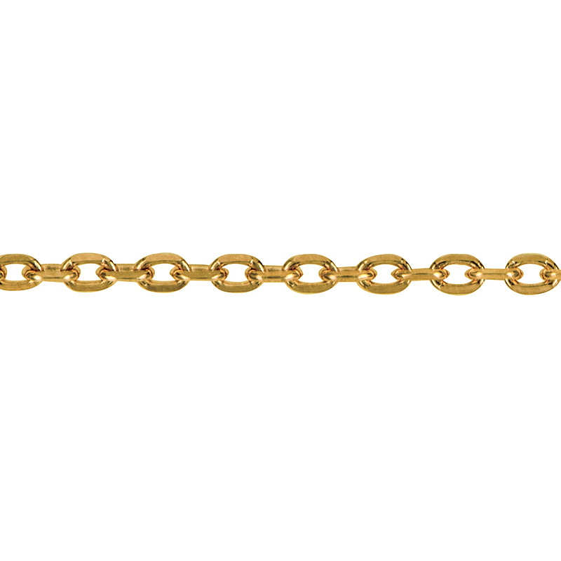 9ct Yellow Gold Cable Chain 50cms