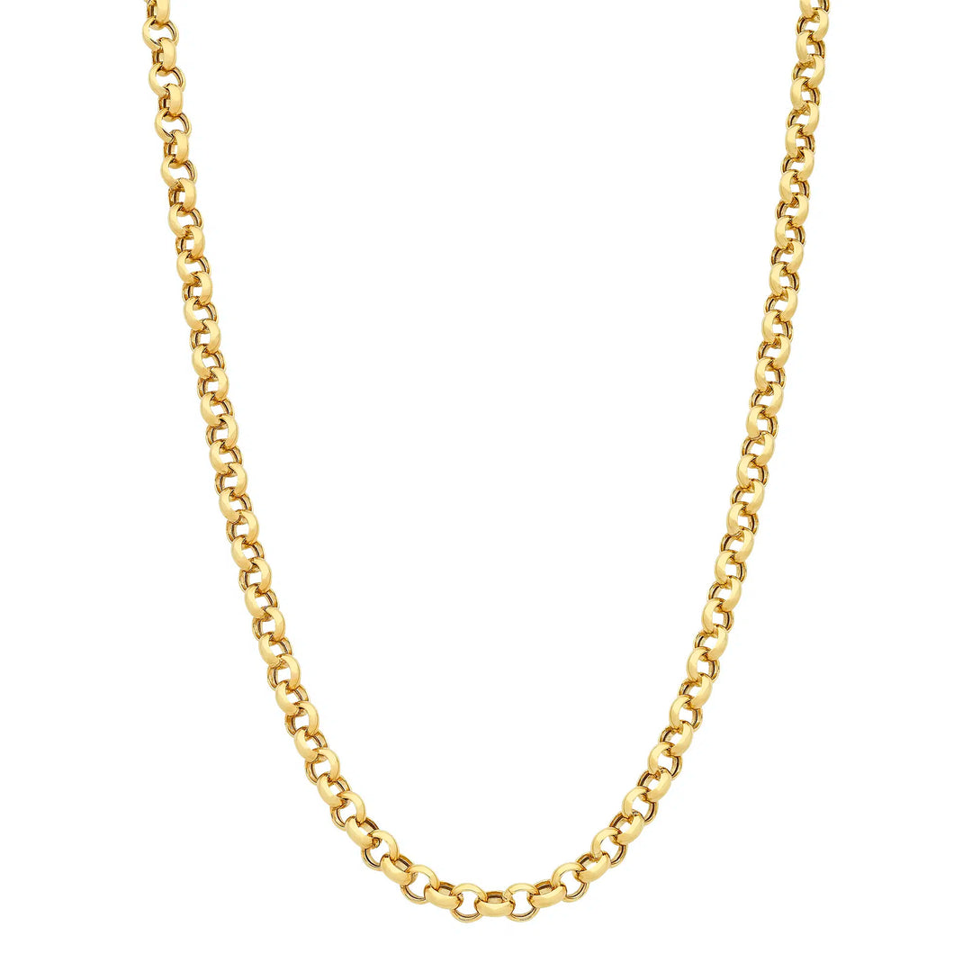 9ct Yellow Gold Silver Filled Chain 50cms