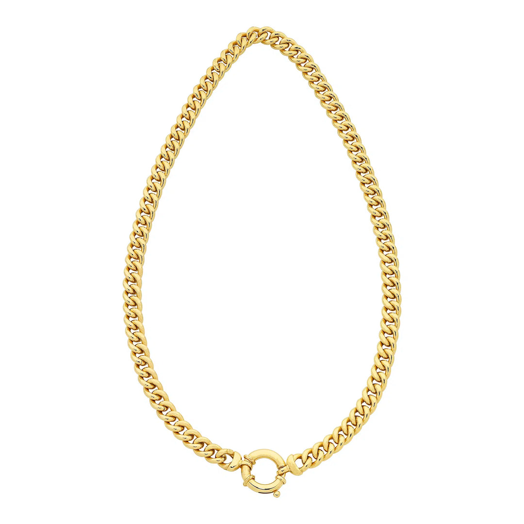 9ct Yellow Gold Silver Filled Necklace 45cms