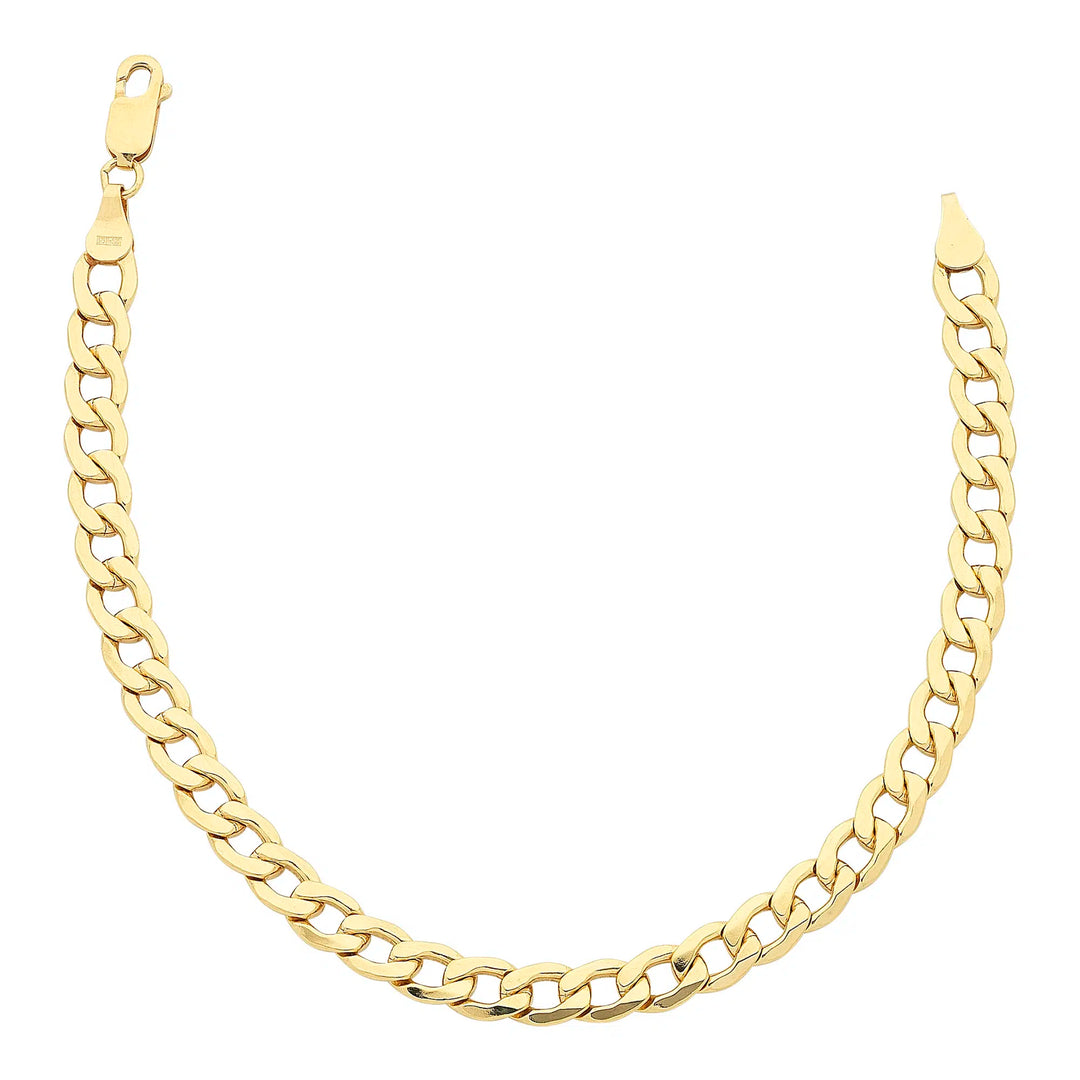 9ct Yellow Gold Silver Filled Chain 50cms