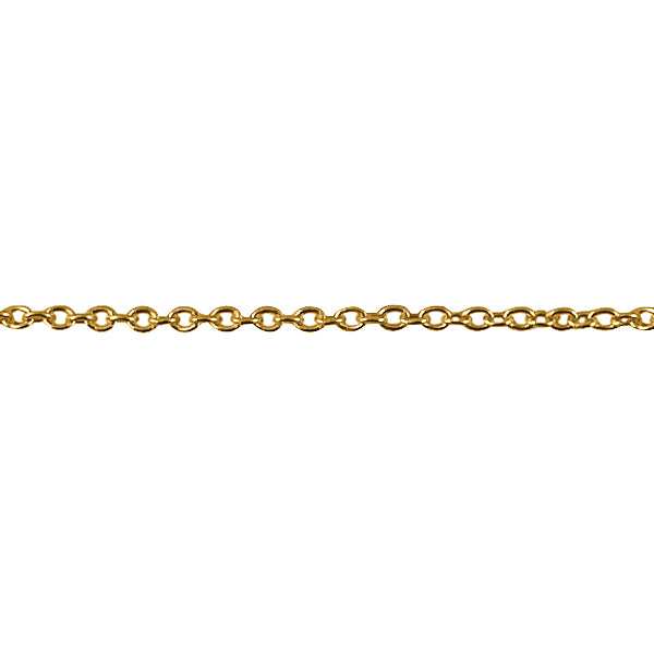 18ct Yellow Gold Cable Chain 45cms