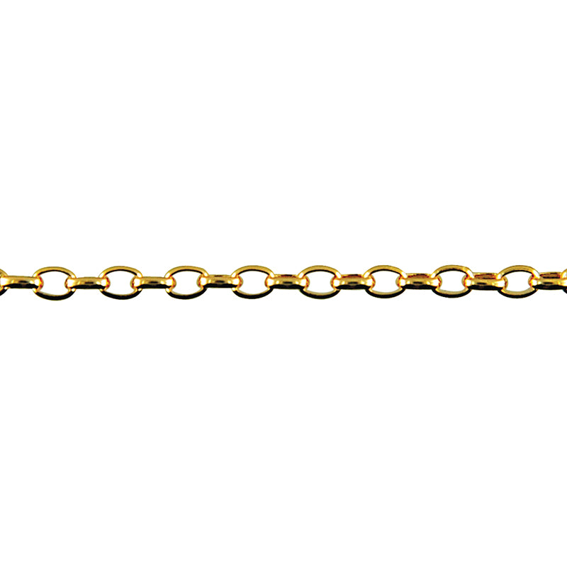9ct Yellow Gold Belcher Chain 45cms