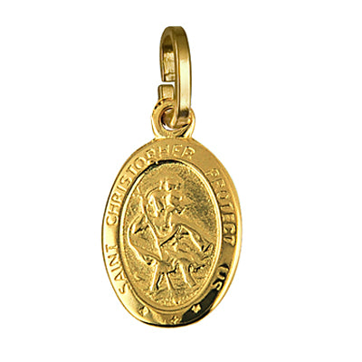 9ct Yellow Gold St Christopher Charm