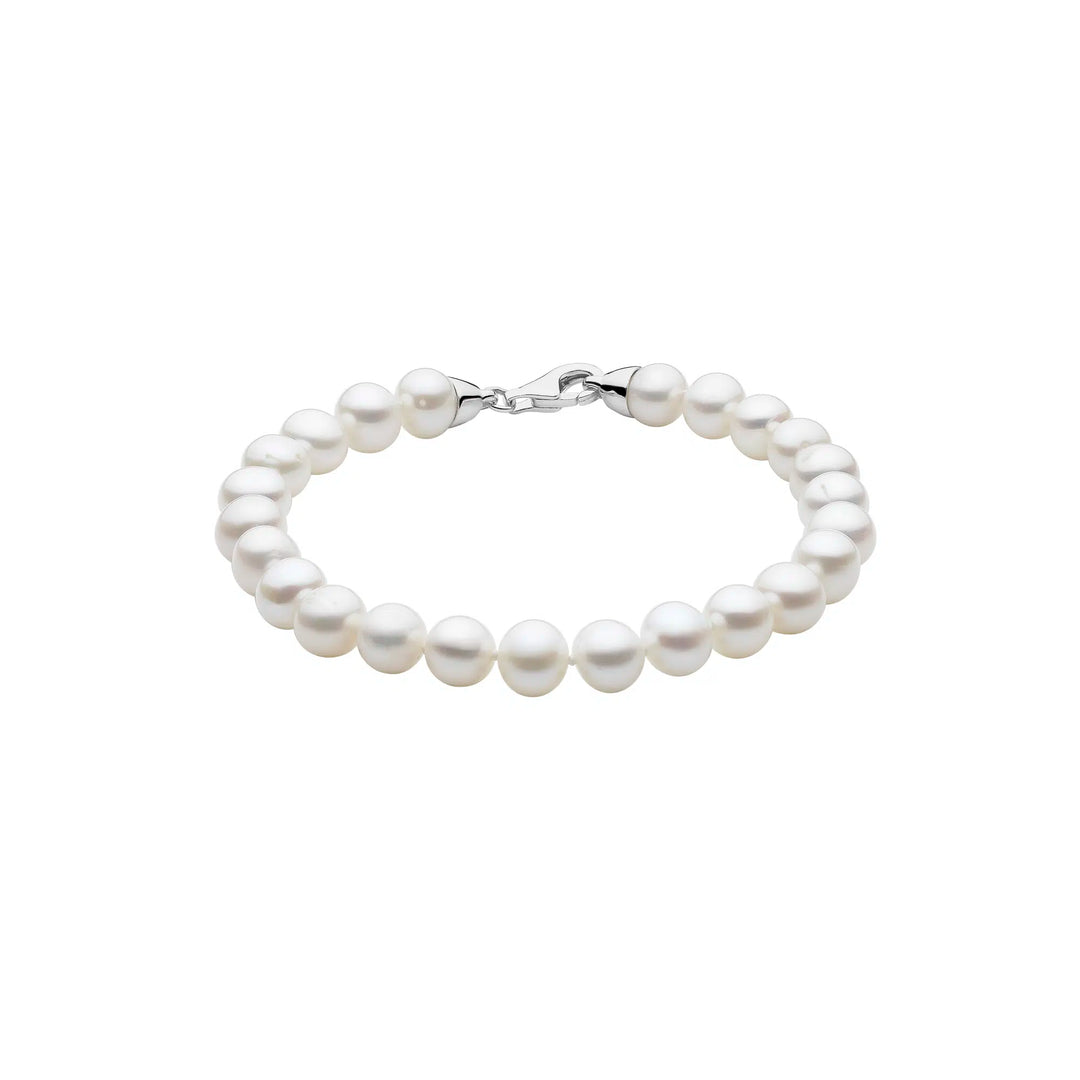 Sterling Silver Pearl Bracelet