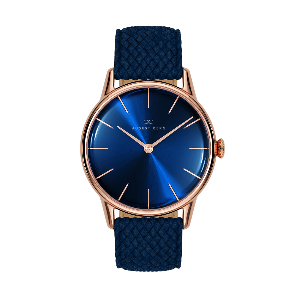 August Berg Serenity Deep Blue Ladies Dress Watch