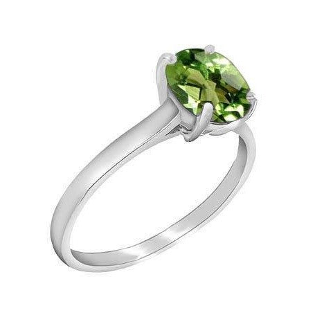 Sterling Silver Peridot Ring