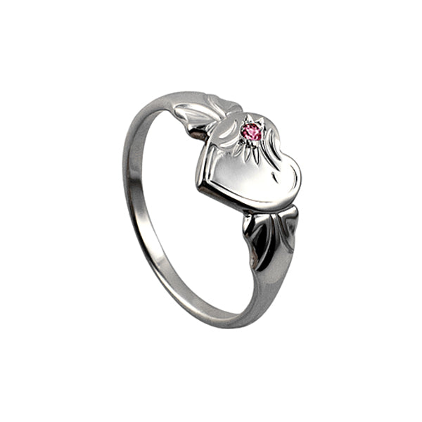 Sterling Silver October Signet Ring