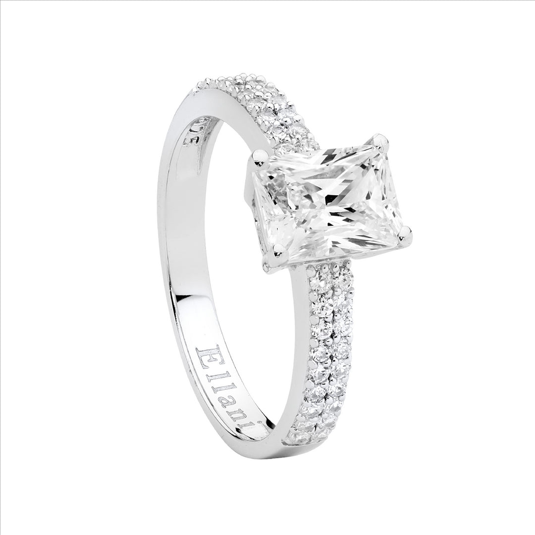 Sterling Silver Cubic Zirconia Ring