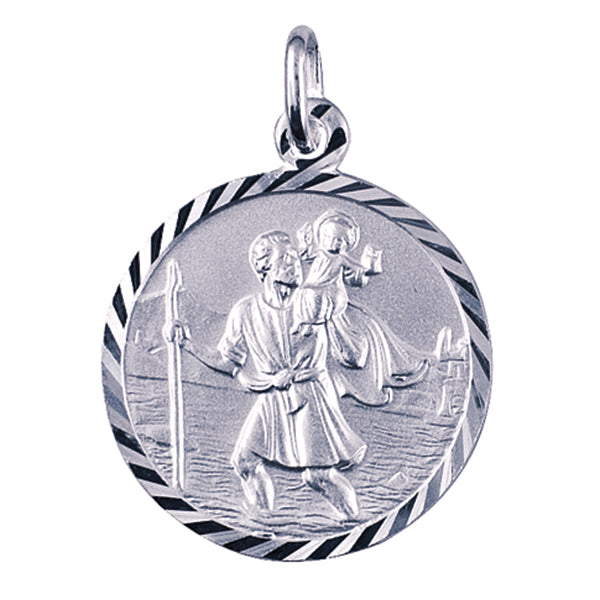 Sterling Silver St Christopher Pendant