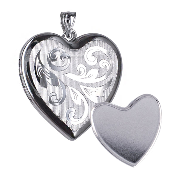 Sterling Silver Heart Locket Pendant