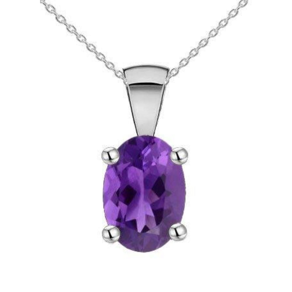 Sterling Silver Amethyst Pendant