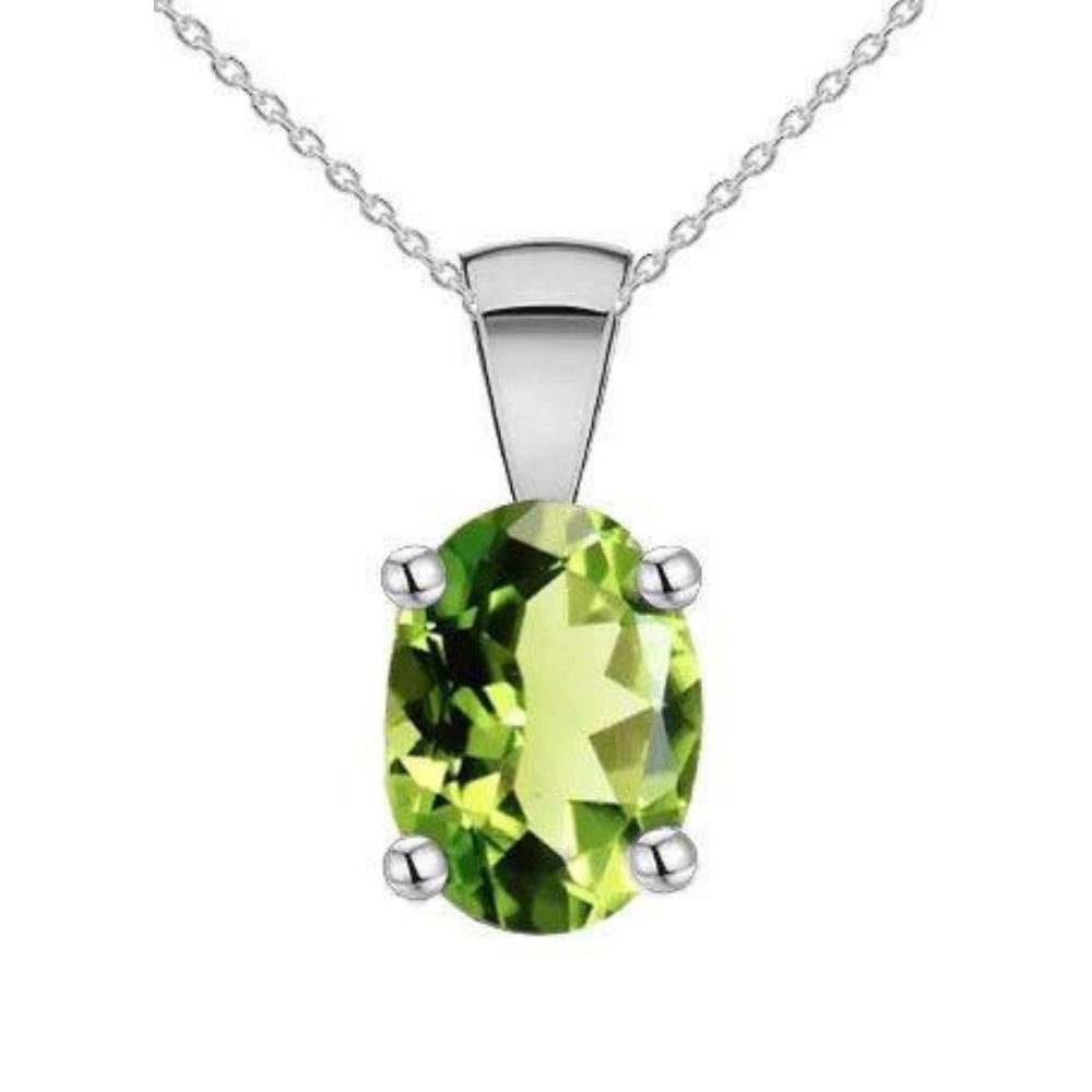Sterling Silver Peridot Pendant