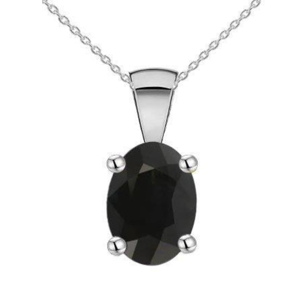 Sterling Silver Sapphire Pendant