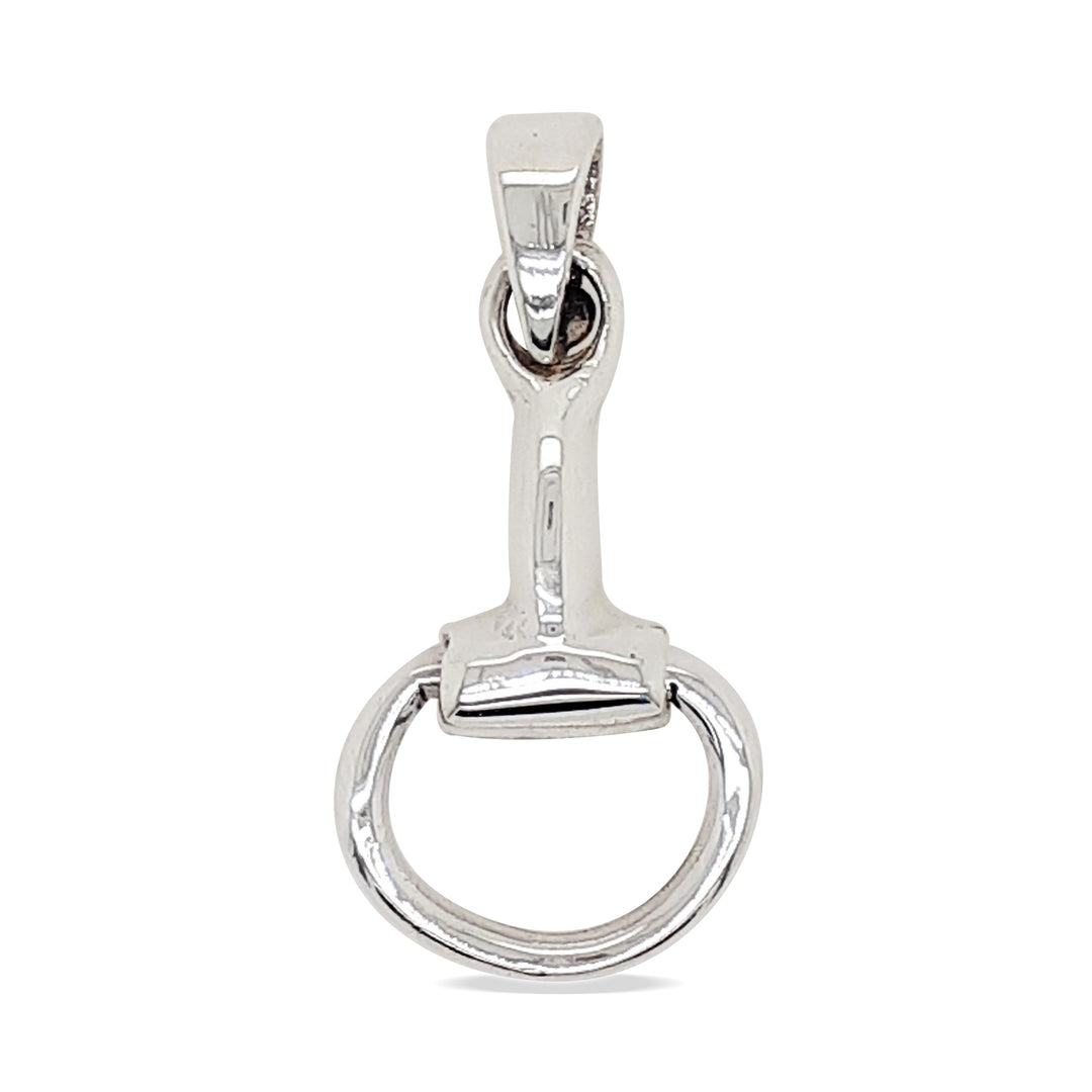 Sterling Silver Large Horse Bit Pendant