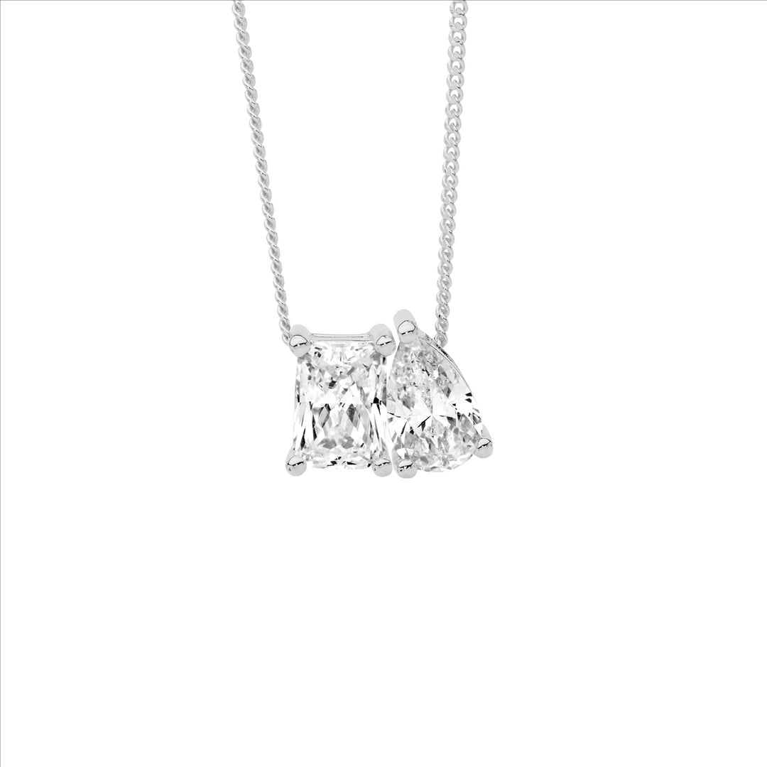 Sterling Silver Cubic Zirconia Necklace