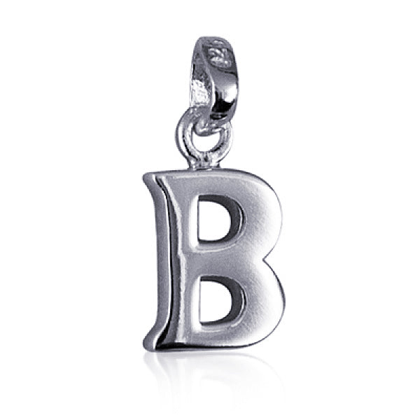 Sterling Silver Letter "B" Pendant